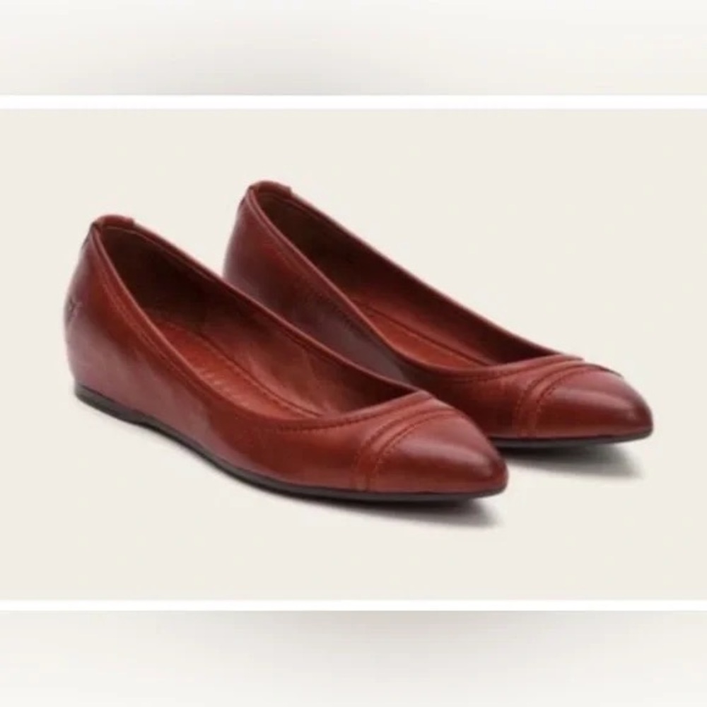 FRYE | Alicia Ballet point toe leather flats - Picture 2 of 7